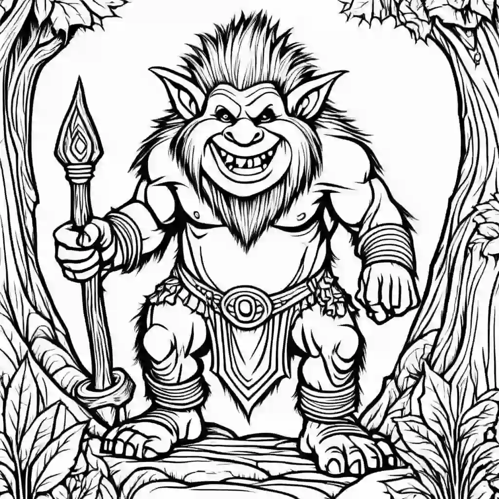 Troll coloring pages